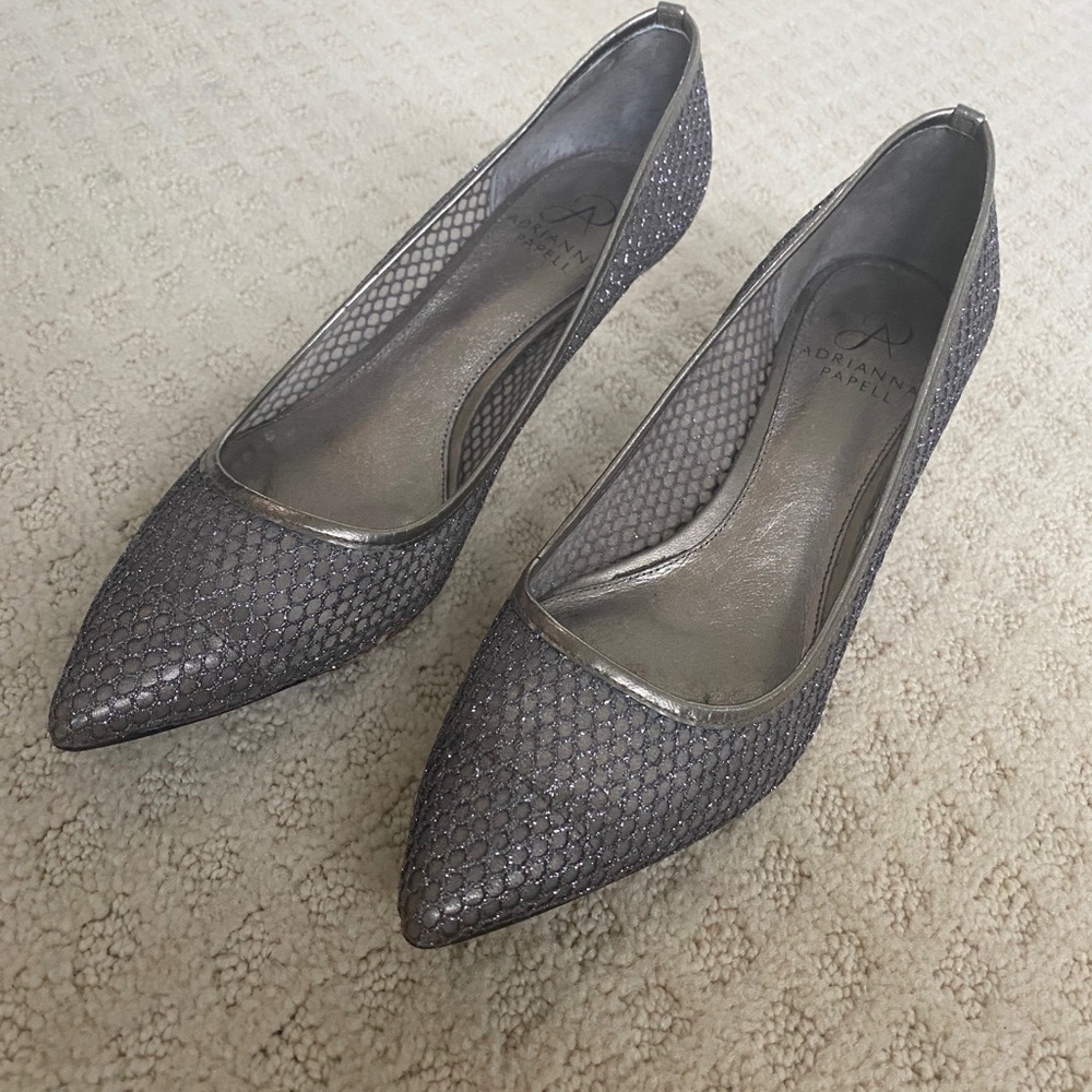 ADRIANA PAPELL Silver heels